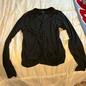 old navy athletic black long sleeve top